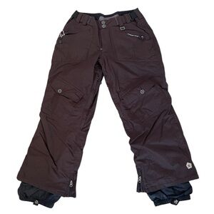 Sessions Ridge Series Snow Ski Snowboard Pants Cargo Brown - Size Small Woman’s